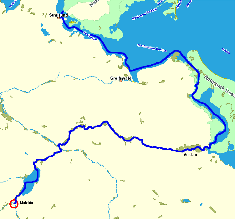 Karte der Tour