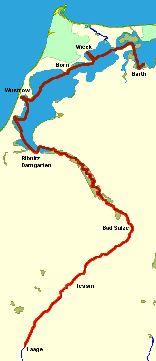 Karte der Tour