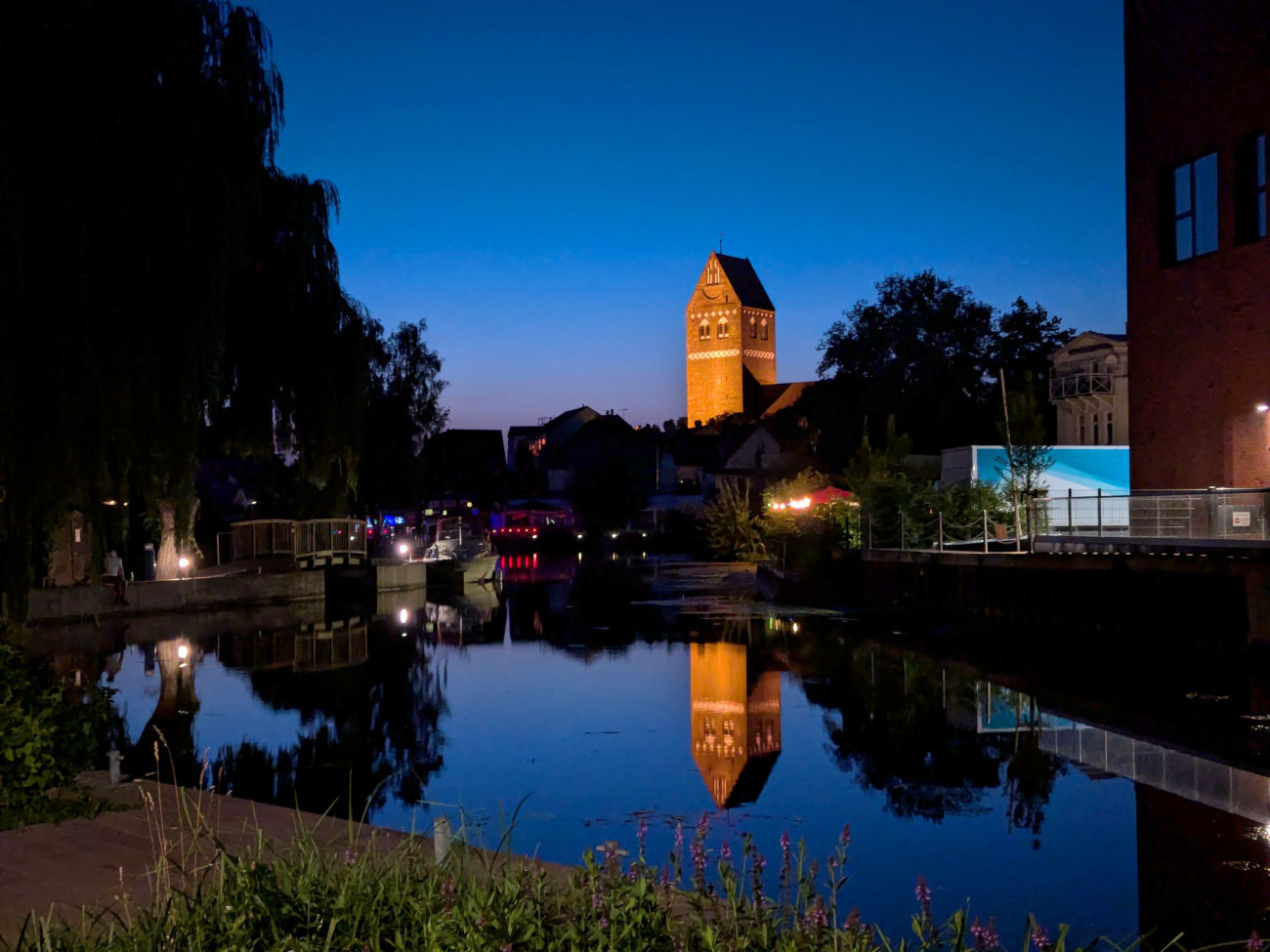 Parchim bei Nacht