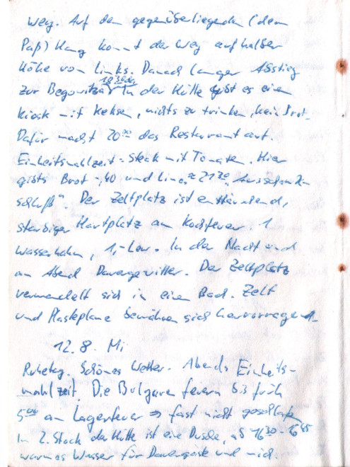 Tagebuchseite