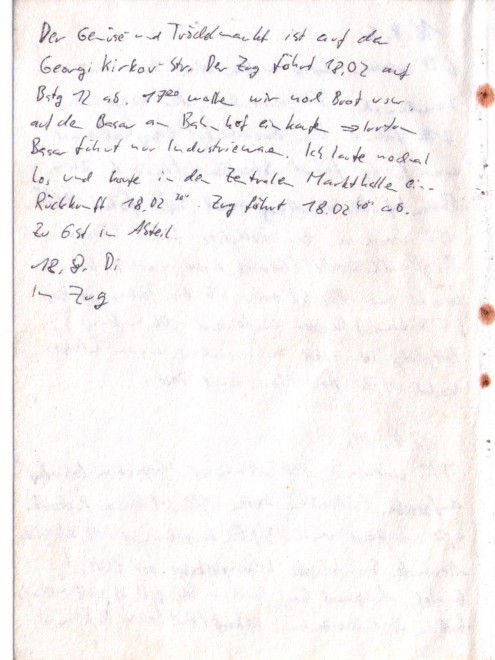 Tagebuchseite