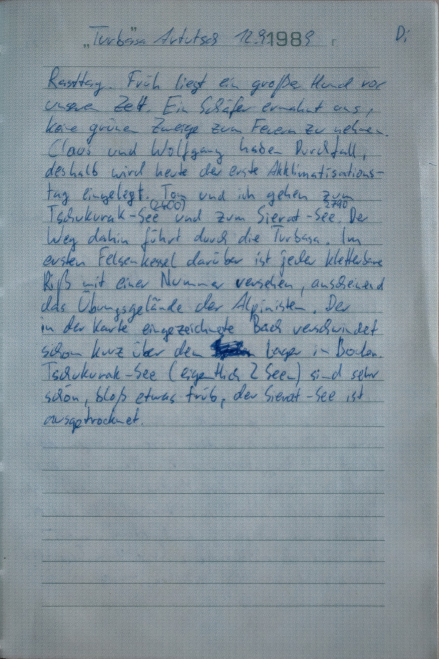 Tagebuchseite