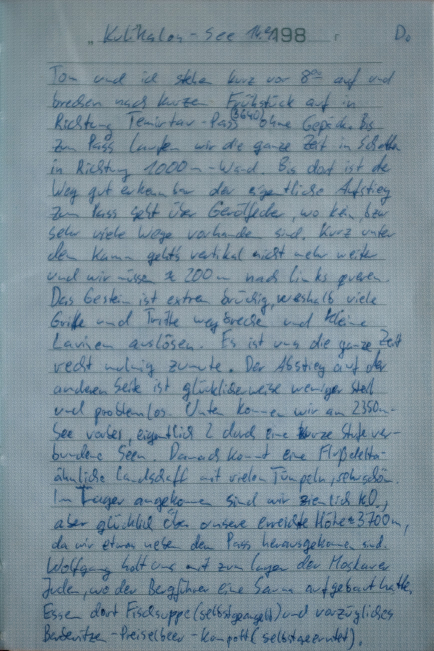 Tagebuchseite