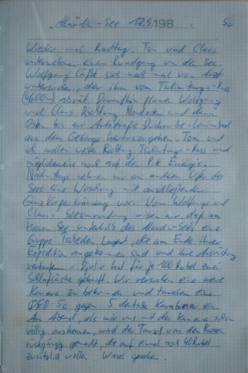 Tagebuchseite