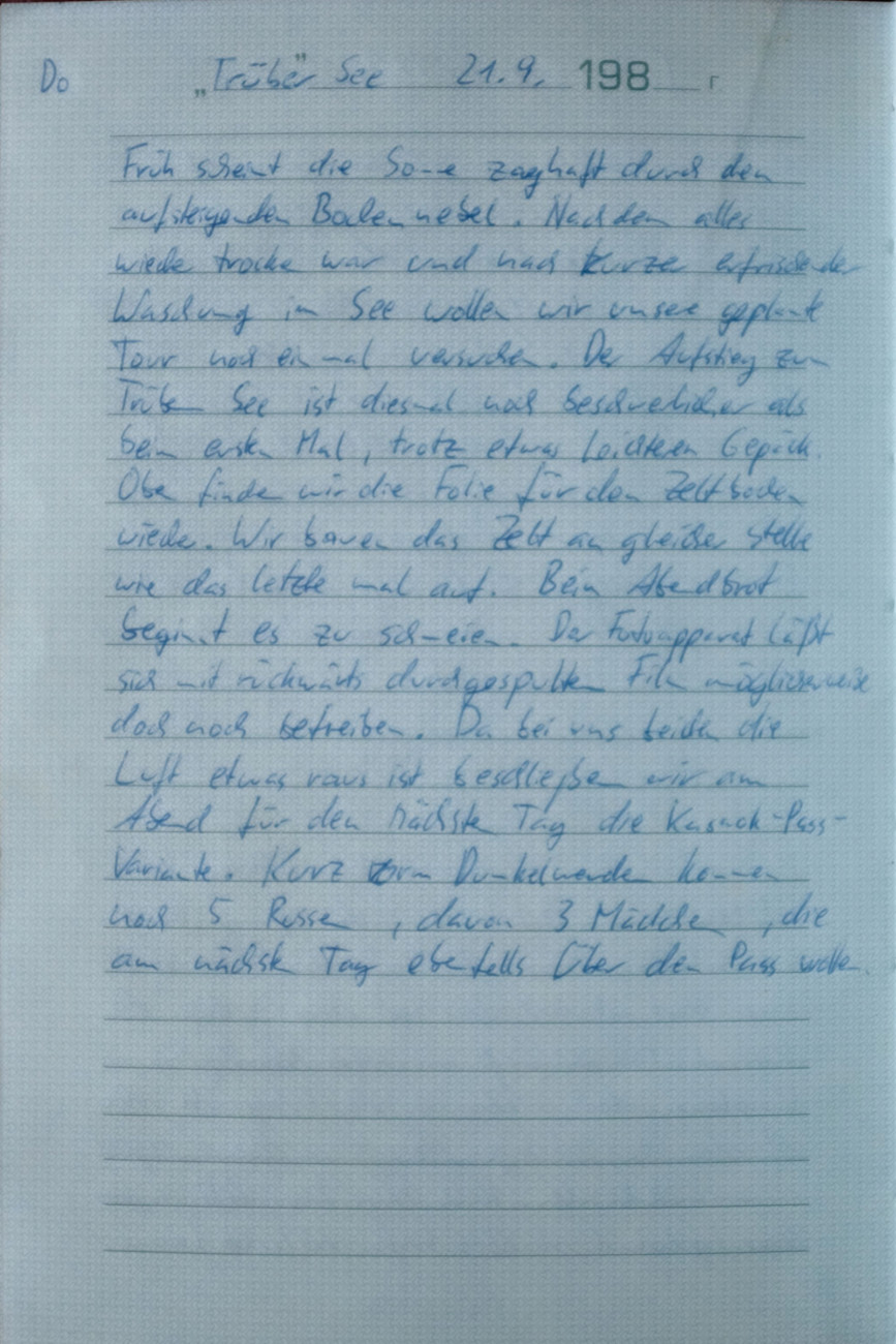 Tagebuchseite