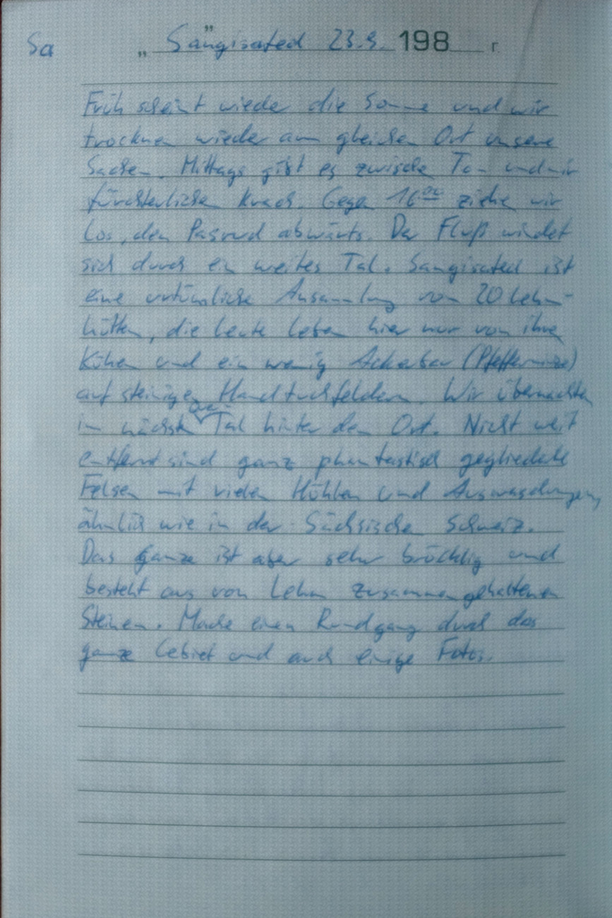 Tagebuchseite