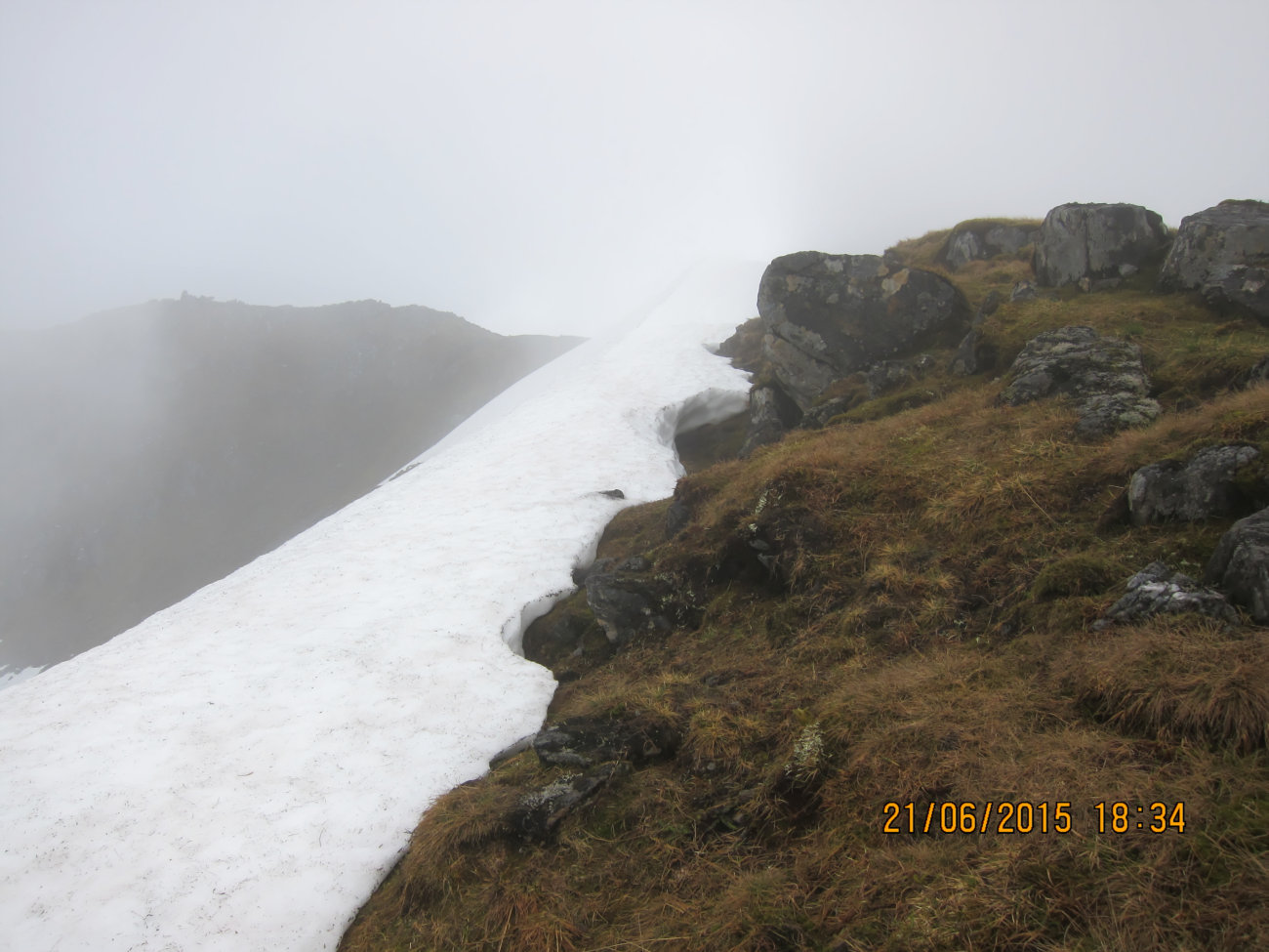 Schneefeldrest