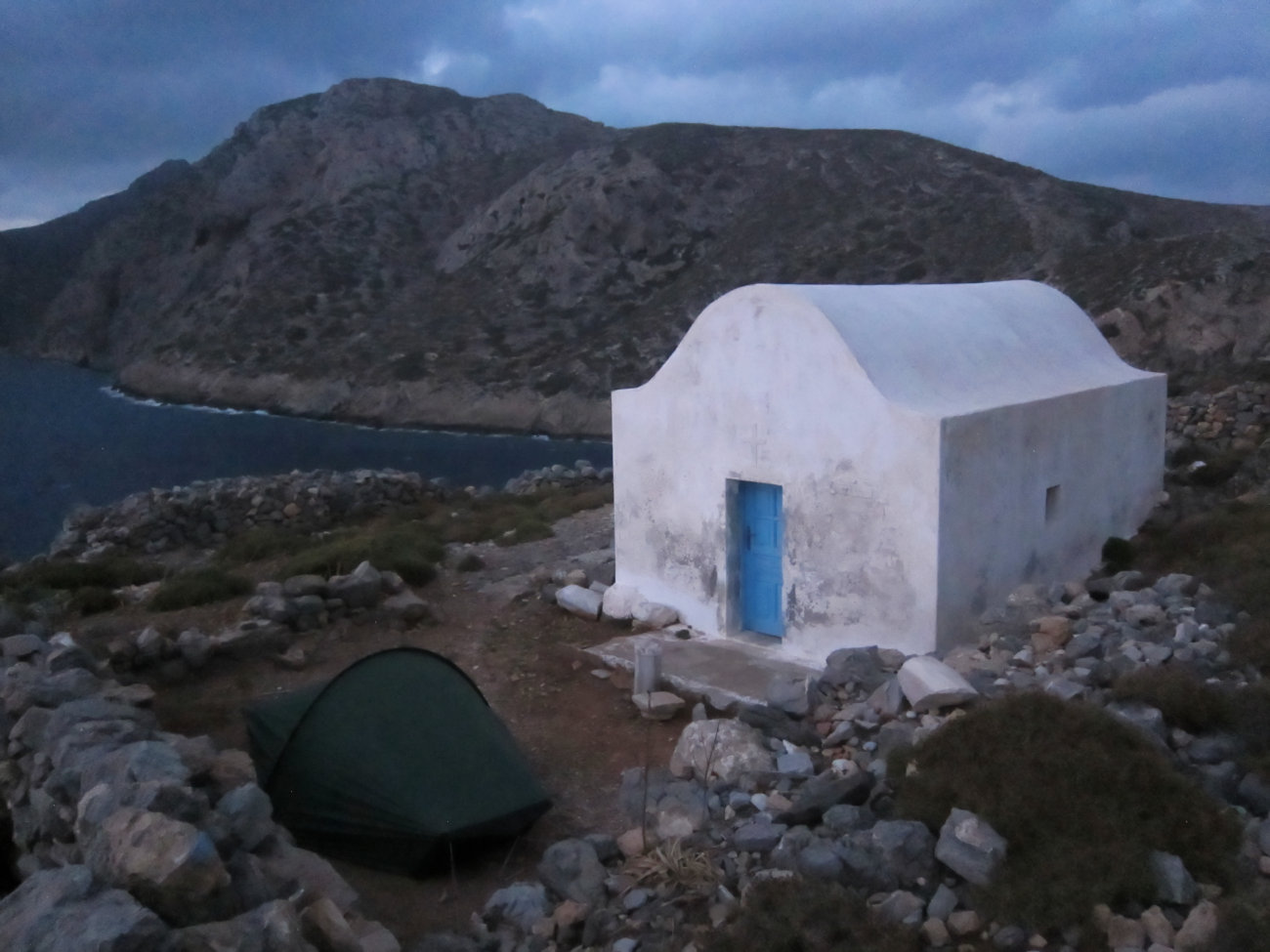 Zelt an Agia Katerini