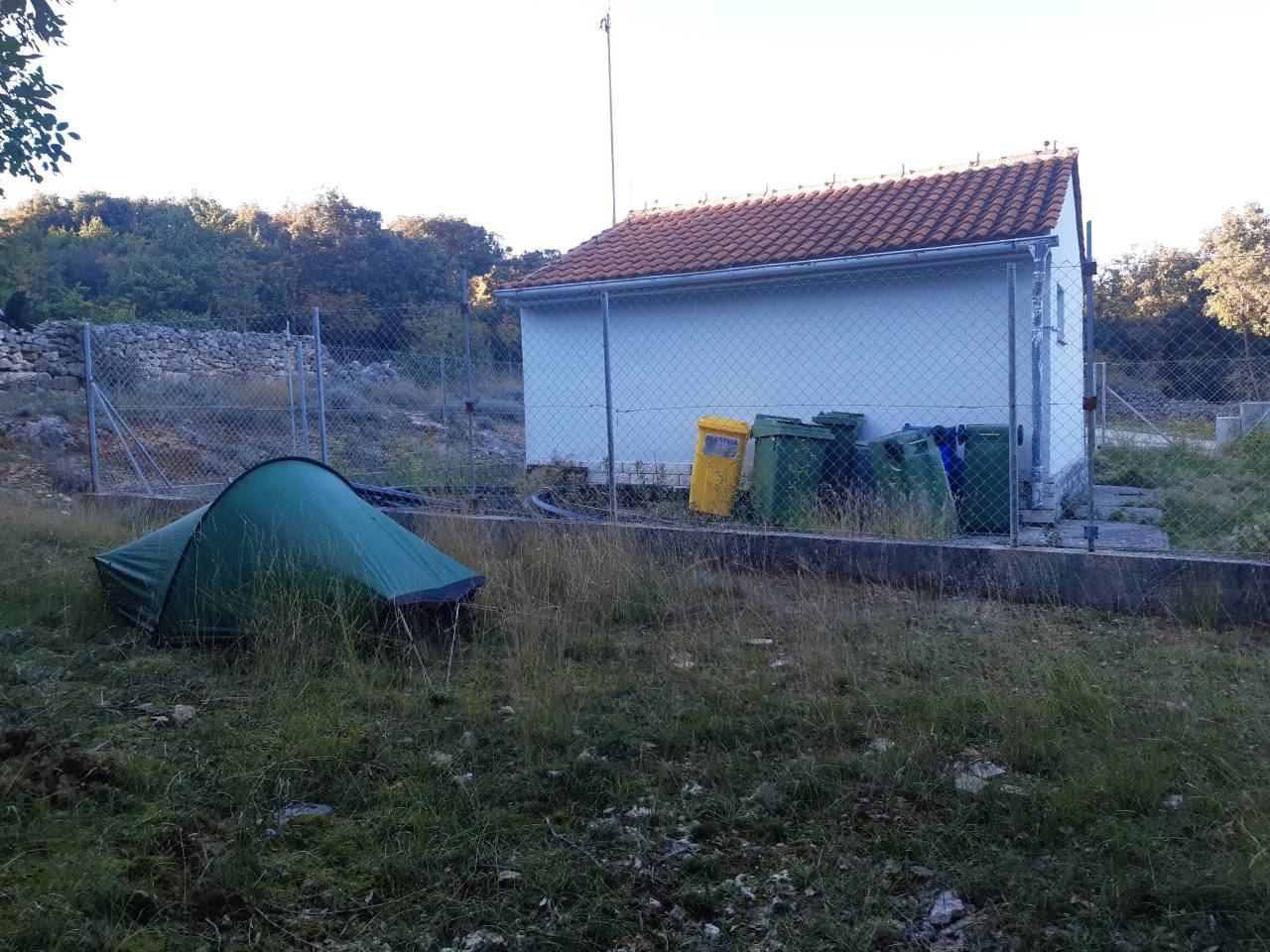 Zelt nach Valun
