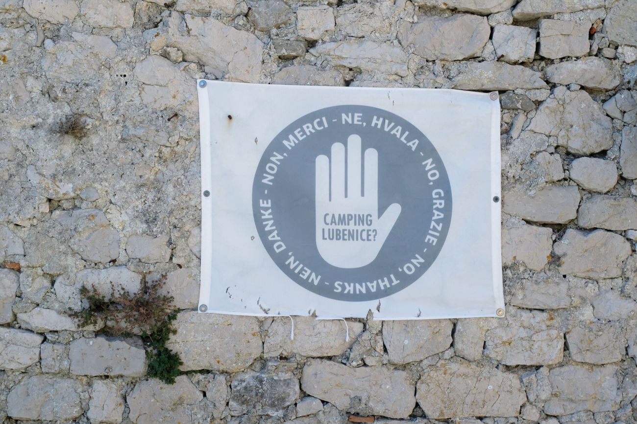 Lubenice, No Camping